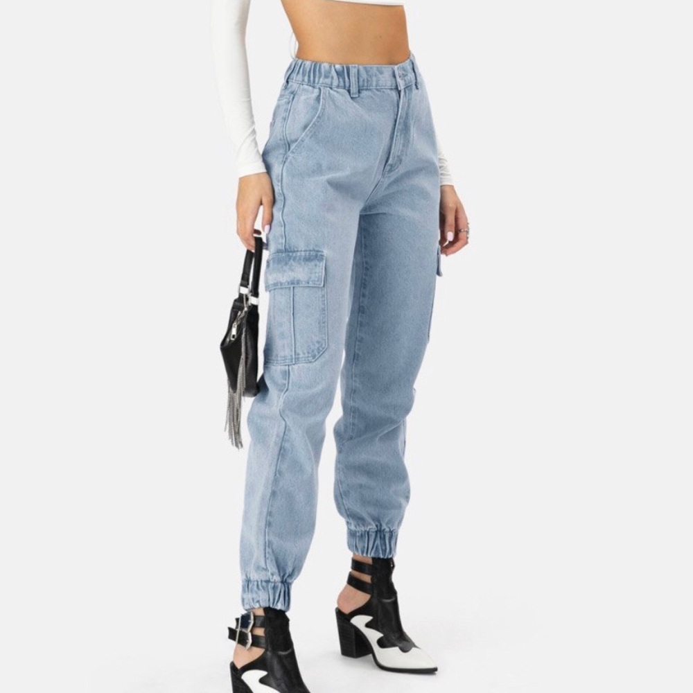denim cargo pants :)